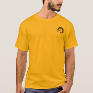 Camiseta negra de lagarto para hombre