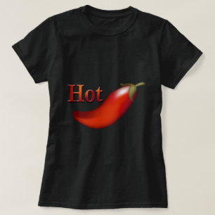 Camiseta negra de las damas de pimienta chile cali
