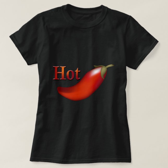 Camiseta negra de las damas de pimienta chile cali (Diseño del anverso)
