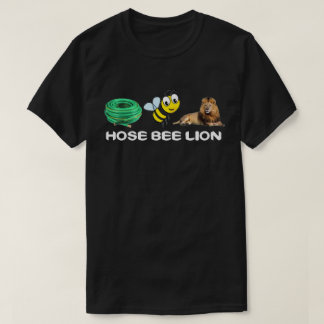 Camiseta negra de león de la casa