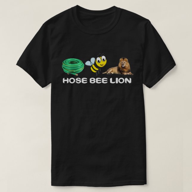 Camiseta negra de león de la casa (Diseño del anverso)