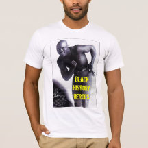 Camiseta negra de los héroes de la historia