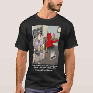 Camiseta negra de los hombres psiquiatras del diab