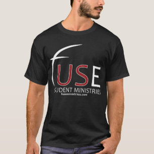 Camiseta negra de los ministerios del estudiante
