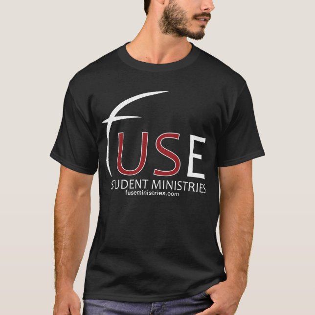 Camiseta negra de los ministerios del estudiante (Anverso)