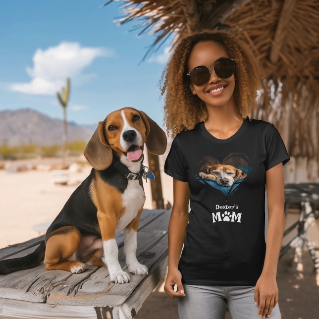 Camiseta negra de mamá perro (Subido por el creador)