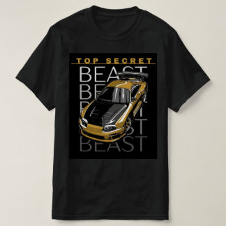 Camiseta negra de manga corta para hombres