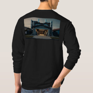 Camiseta negra de manga larga para hombres Garage