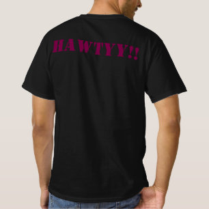 Camiseta negra de media manga Hawtyy