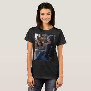 Camiseta negra de mujer Fascinación por patos