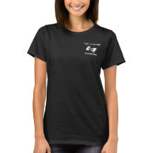 Camiseta negra de mujer intérprete de lenguaje de