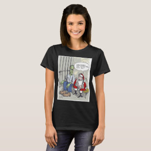 Camiseta negra de mujer Santa en la cárcel