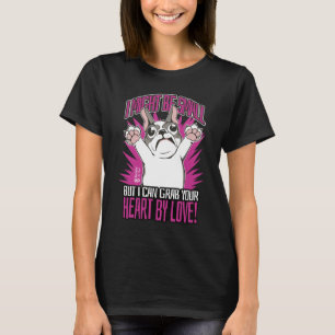 Camiseta negra de mujeres de Bulldog francesas