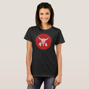 Camiseta negra de mujeres del círculo de baile del