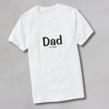 Camiseta negra de papá establecida con escritura