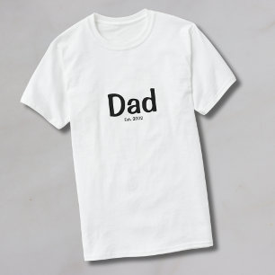 Camiseta negra de papá establecida con escritura