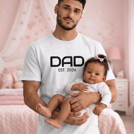 Camiseta negra de papá establecida con letras negr
