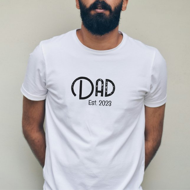 Camiseta negra de papá establecido con tipografía  (Subido por el creador)