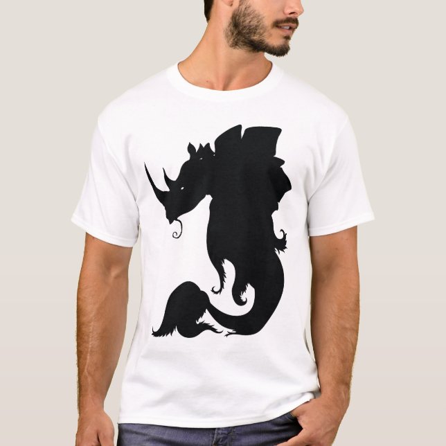 Camiseta negra de Rhinostegofish (Anverso)