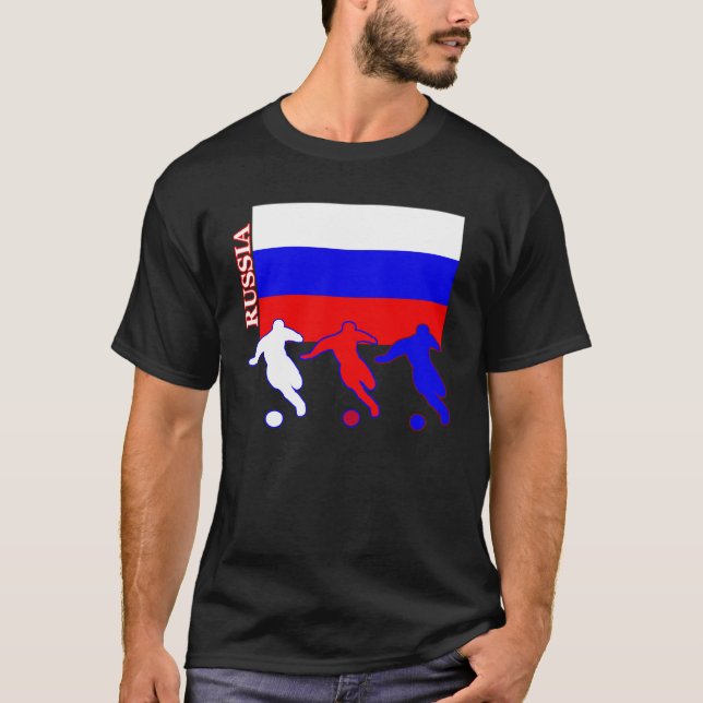 Camiseta negra de Rusia de fútbol (Anverso)