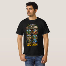 Camiseta negra de seguridad para senderismo para h