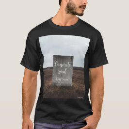 Camiseta negra de streetwear de concreto Undergrou
