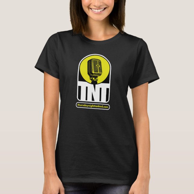Camiseta negra de Thursday Night Tanked para damas (Anverso)