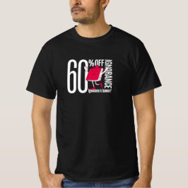 Camiseta negra de tipografía naranja para hombre V