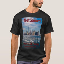 Camiseta negra de "Torres de poder" para hombres