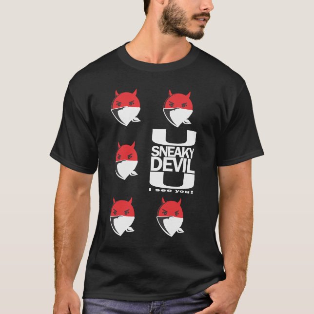 Camiseta negra de UsneakydevilU (Anverso)