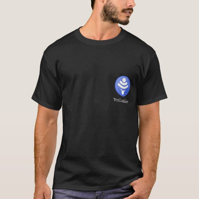 Camiseta negra de Vistumbler.net (Anverso)