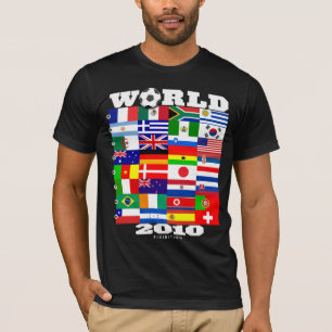 Camiseta negra del A-H del grupo de la bandera del