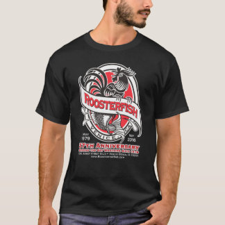 Camiseta negra del aniversario de los Roosterfish