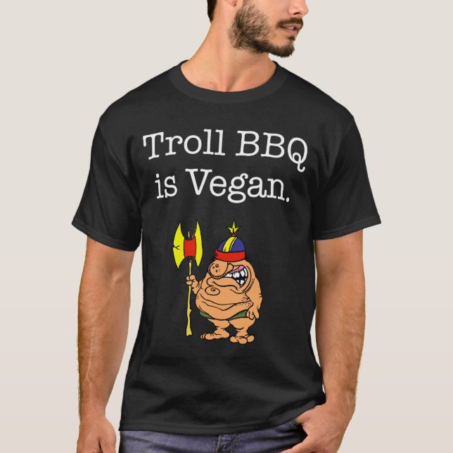 Camiseta negra del Bbq del duende (Anverso)