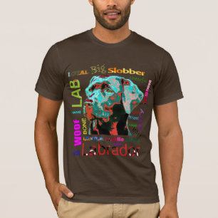 Camiseta negra del diseño del arte pop de Labrado