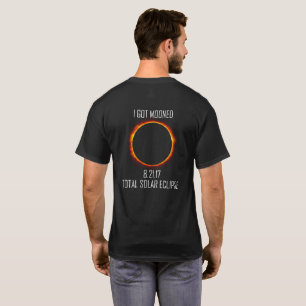 Camiseta negra del eclipse solar 2017 totales