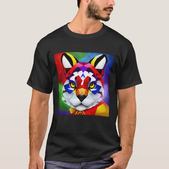 Camiseta negra del gato de Alexander (Anverso)
