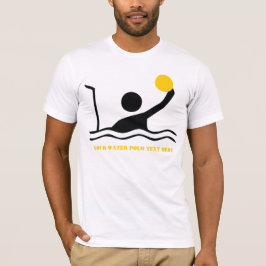 Camiseta negra del jugador de waterpolo