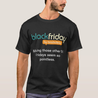Camiseta negra del lema del funcionario de viernes
