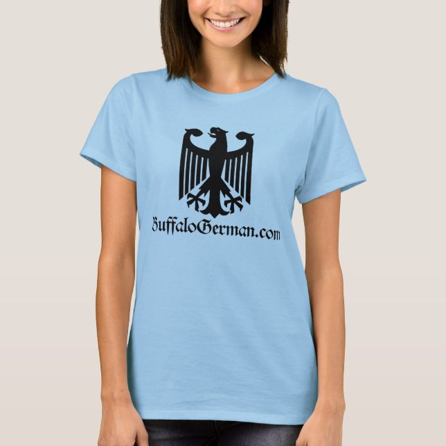 Camiseta negra del logotipo de Eagle de las (Anverso)