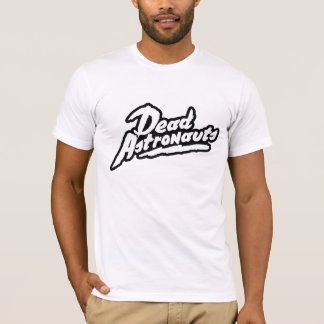 Camiseta negra del logotipo de los astronautas