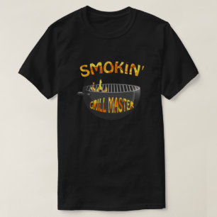 Camiseta negra del maestro de la parrilla