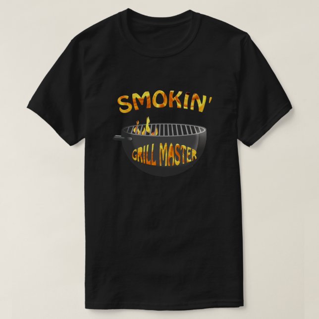 Camiseta negra del maestro de las parrilladas de h (Diseño del anverso)