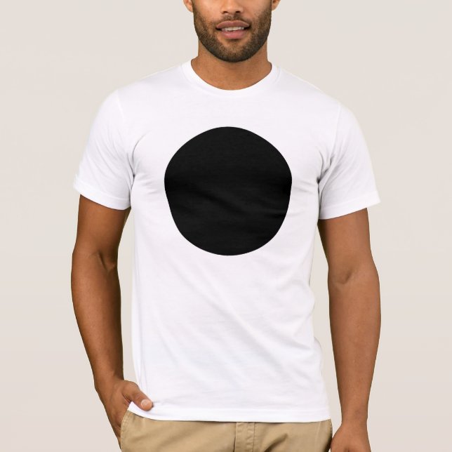 Camiseta negra del punto (Anverso)