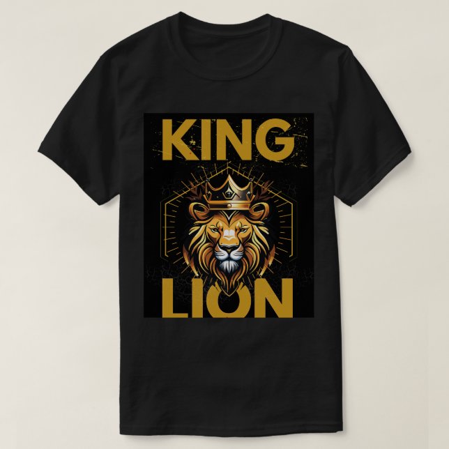 Camiseta negra del Rey León (Diseño del anverso)