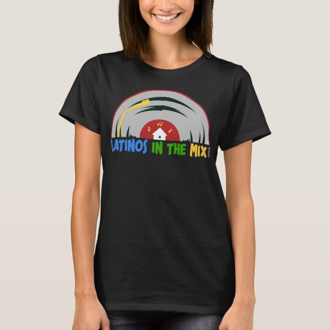 Camiseta negra delgada de cassette (Anverso)