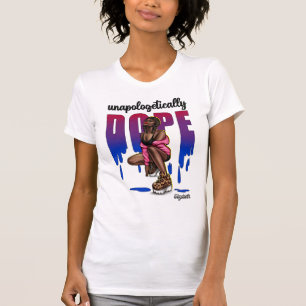 Camiseta Negra diva con Moda moderna