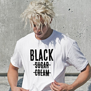 Camiseta negra divertida para amantes del café sin
