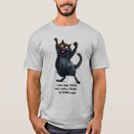 Camiseta Negra enojada Tengo Problemas Enfadados, Humorísti