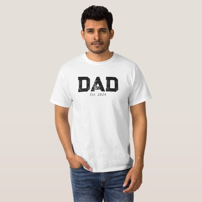 Camiseta negra establecida para papá con letra neg (Anverso completo)